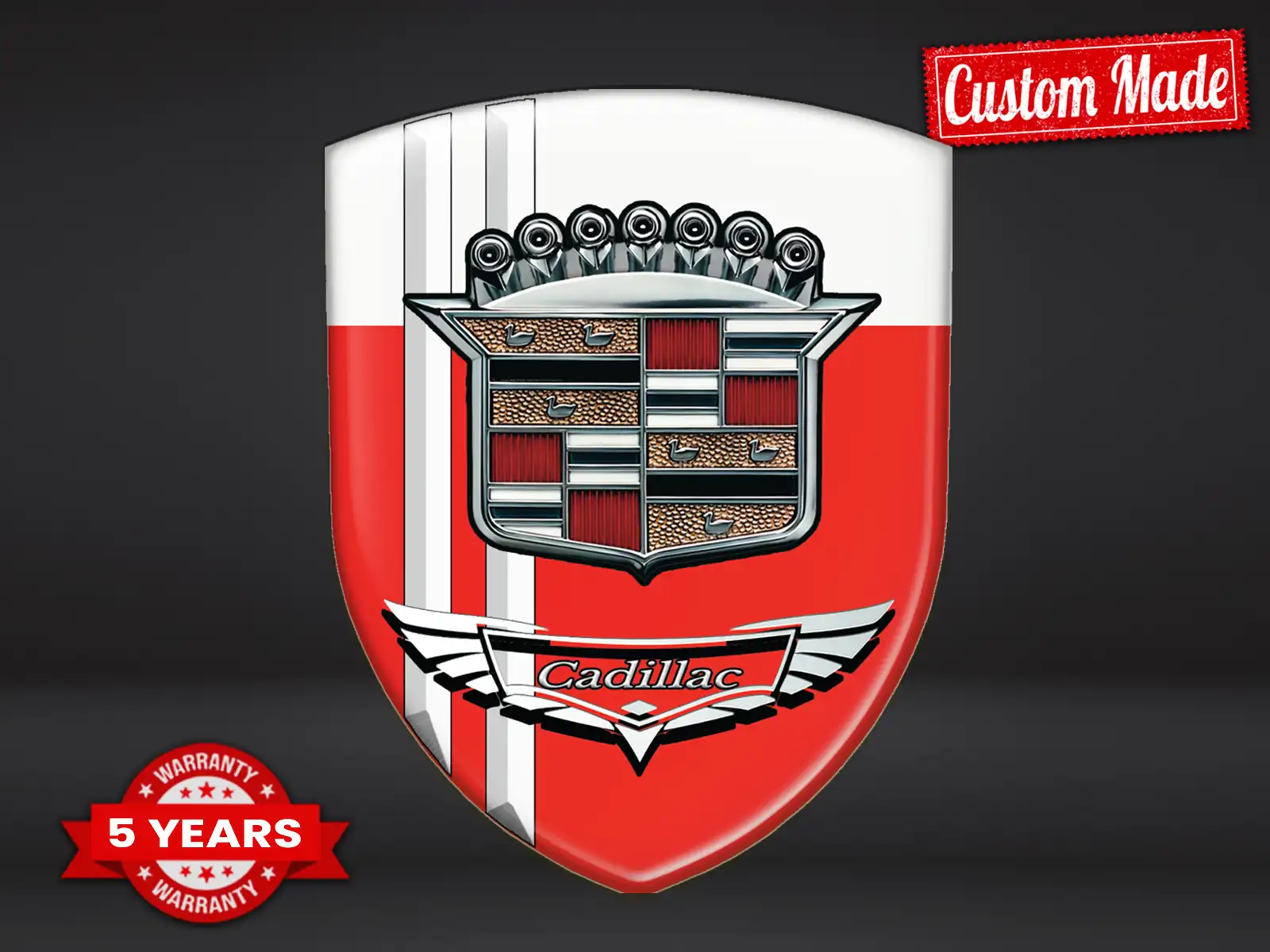 Cadillac Pegatinas Logo Vinilo Pro Máximo Diseño Estilo Resistente ST